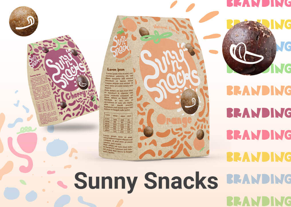 Brand design projet Sunny Snacks