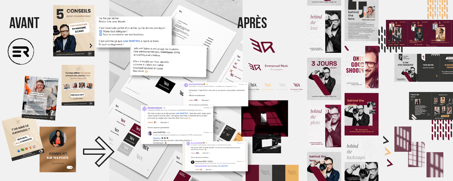 Branding Emmanuel Reze par Julie Martins